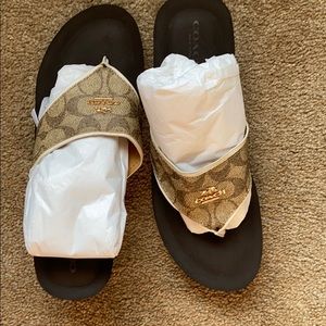 Coach Wedge Slides